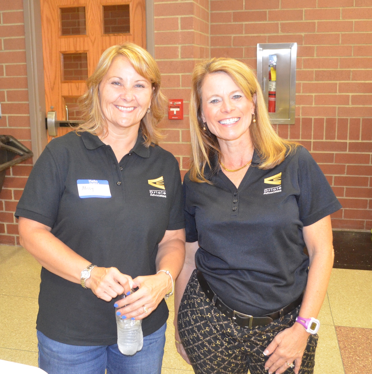 Missy Van Buskirk and Dr. Angie Ridgway, members of the Oriole Advocates executive committee.